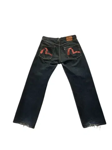 EVISU 다크 블루 데님 팬츠