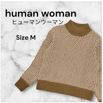 human woman 휴먼 우먼 하이넥 니트 스웨터 M