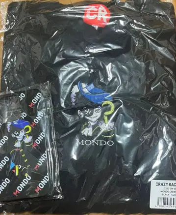 mondo crazyraccoon 맨투맨 CREWNECK 블랙 M 사이즈