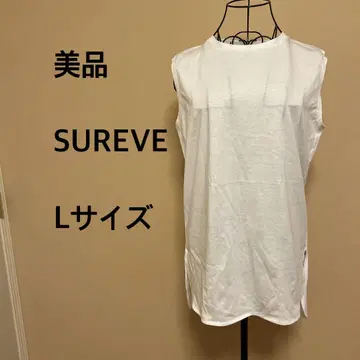 [ 새상품급 ] SUREVE/여성용/탱크탑/화이트/화이트/무지/심플