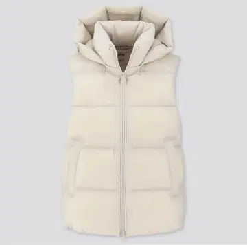 새상품 UNIQLO 울트라 라이트 다운 볼륨 베스트 라이트 그레이 S