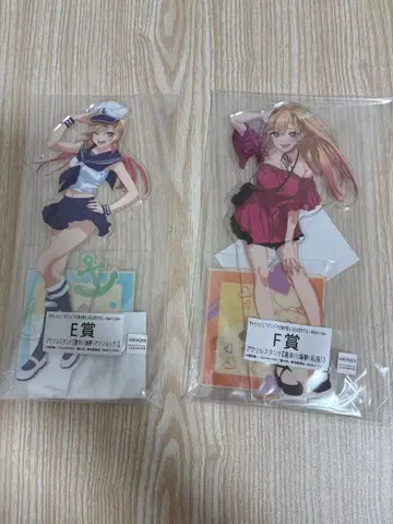 캐랏토 복권 착코이 키타가와 마린 아크릴 스탠드 E상 F상 세트