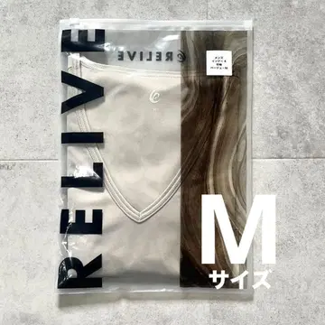미사용 새상품 미개봉 라이브 셔츠 반팔 베이지 V넥 M 사이즈