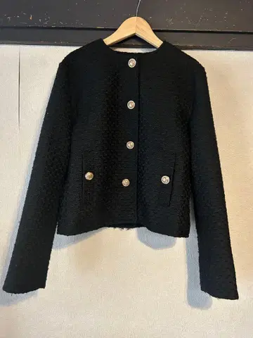 ZARA 블랙 노카라 자켓