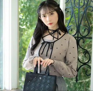 evelyn 하트 초커 가디건