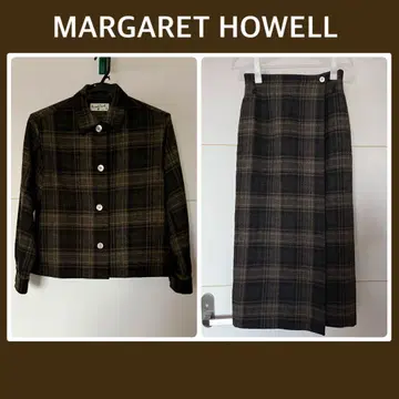 MARGARET HOWELL 체크 무늬 셋업