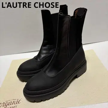 L'AUTRE CHOSE 로트르 쇼즈 사이드 고어 부츠 38
