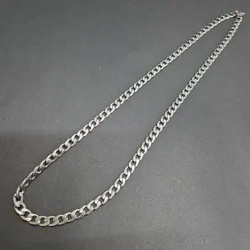 실버 체인 목걸이 약 60cm