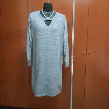새상품급 체크 원피스
