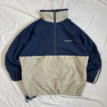 90s Dickies 하프 지퍼 나일론 자켓 아노락 후드티