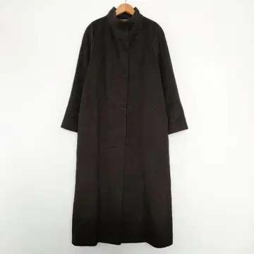 코르디아 롱 코트 캐시미어 100% 44 LL 이상 블랙 0668