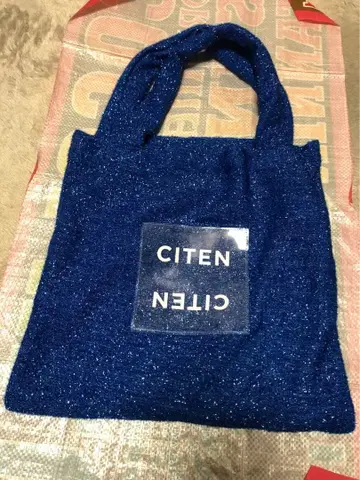 CITEN 글리터 토트백 파랑