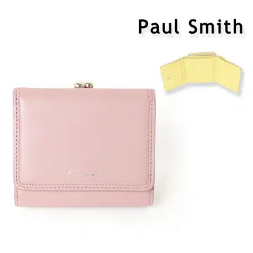 865 새상품 폴스미스 더블 스티치 디테일 가마구치 3단 접이식 지갑