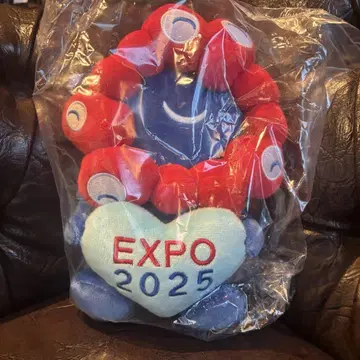 미야쿠미야쿠 하트 봉제 인형 블루 오사카 간사이 만박 EXPO 2025