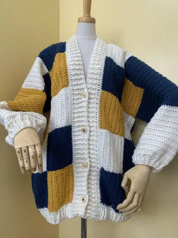 가디건 핸드메이드 손뜨개질