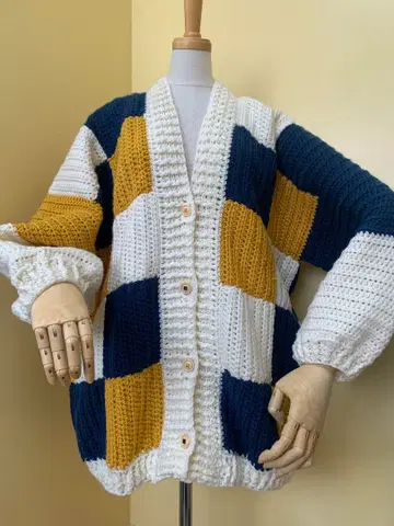 가디건 핸드메이드 손뜨개질