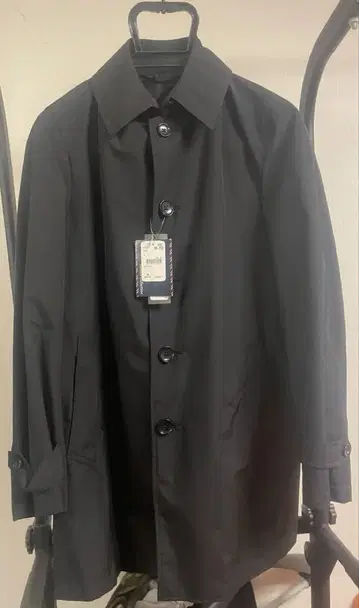 블랙 스텐카라 코트