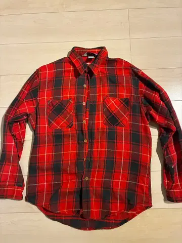 80s USA BIG MAC 체크 셔츠 빅맥