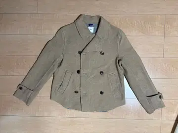 ts(s) 티에스에스 남성용 베이지 더블 숏 기장 피코트