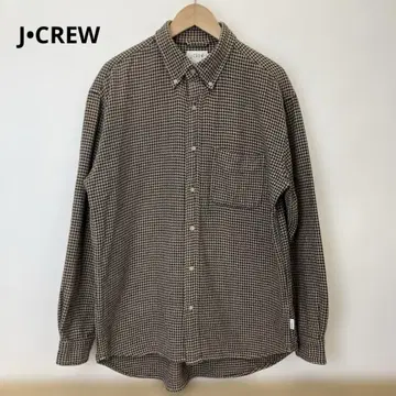 j.CREW 체크 무늬 긴팔 플란넬 셔츠