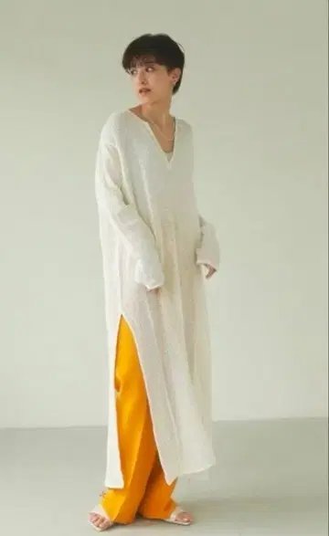 TODAYFUL 메쉬 슬릿 드레스