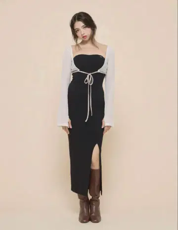 Lona 리본 롱 드레스 andmary