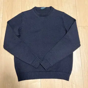 ZANONE 5 게이지 크루넥 니트 블랙
