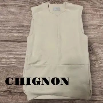 [ 새상품급 ] CHIGNON 베이지 베스트 지레 F 사이즈