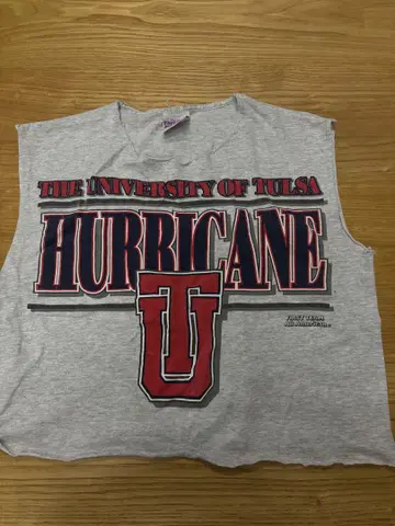 털사 대학 HURRICANE 탱크탑 M