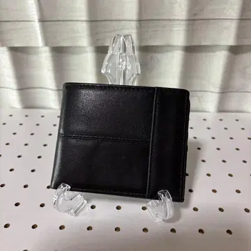 가죽 블랙 접이식 지갑
