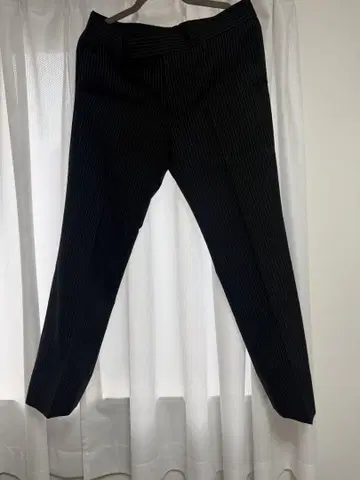 루드 갤러리 블랙 스트라이프 슬랙스
