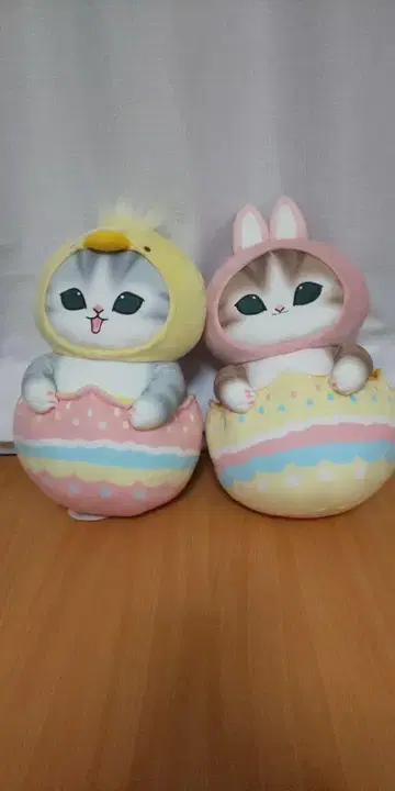 모프 샌드 부활절 냥 BIG 봉제 인형 전 2종 토끼 & 병아리