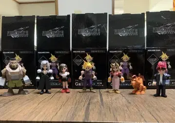 제일복권 파이널 판타지 7 미니 피규어 7개 세트