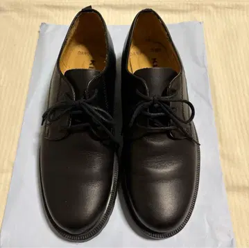 새상품급 KLEIMAN 클레망 블랙 가죽 스트링 슈즈 36 사이즈