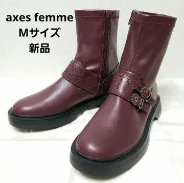 axes femme 엑시즈팜 스트레치 엔지니어 부츠 M 사이즈 브라운