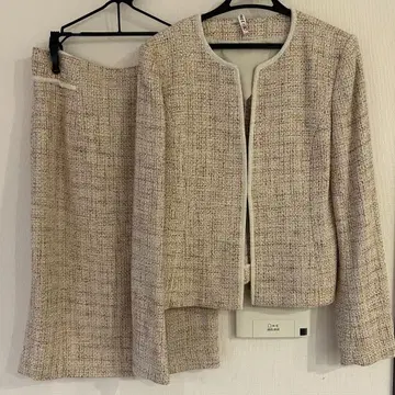 매킨토시 런던 트위드 수트 셋업 36 핑크