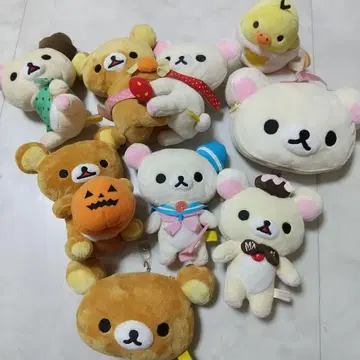 리락쿠마 코리락쿠마 봉제 인형 세트