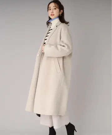 언타이틀 캐시미어 혼방 체스터 코트 롱 여성용 긴팔 2