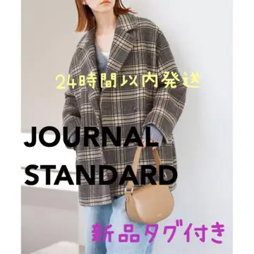 [ 미사용 새상품 ] 저널 스탠다드 울 코트 브라운 38