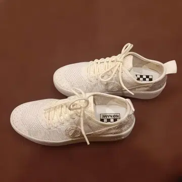 NO NAME 화이트 니트 스니커즈 22.5