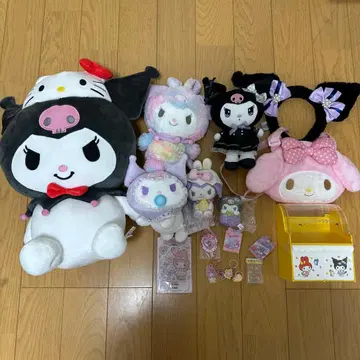 산리오 쿠로미 마이멜로디 세트 봉제 인형 키링