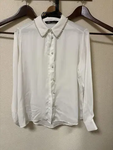 ZARA 펄 새틴 셔츠