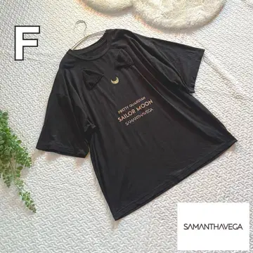 사만사베가 세일러문 콜라보 루나 T셔츠 빅 사이즈 프리 사이즈 블랙 1