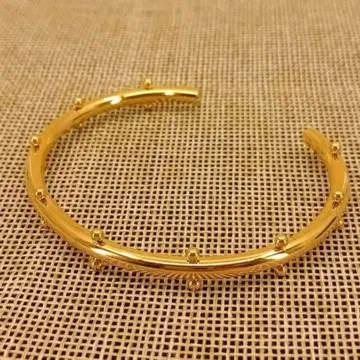 빈티지 골드 뱅글 팔찌 락 심플