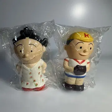 사자에상 & 카츠오 소프트 비닐 저금통 피규어 [ 레어 취미 ] 덤 포함