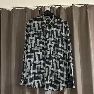 ZARA 긴팔 셔츠 M 블랙 화이트