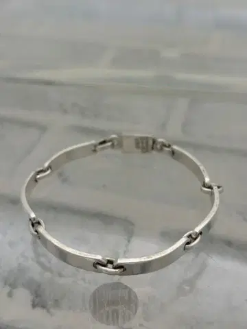 70s 빈티지 멕시칸 주얼리 플레이트 체인 팔찌