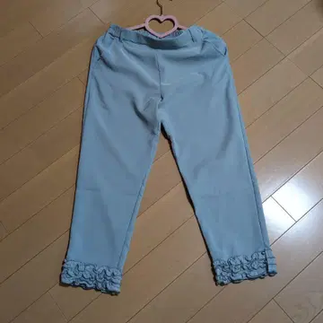 안도라부 밑단 펄&프릴 팬츠