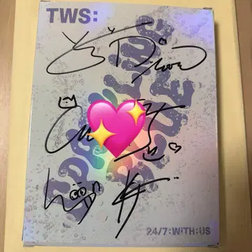TWS 친필 사인 앨범 Sparkling Blue
