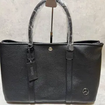 미사용급 BARNEYSNEWYORK 토트백 블랙 가죽 주름 가공